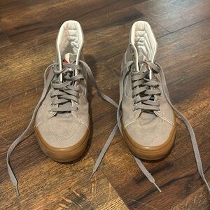 Men’s gray skate-sk8-hi pop crush vans